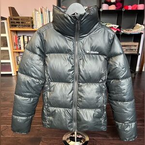 Columbia Puffer Jacket Women’s Small Dark Blue/Navy Full Zip Insulated Coat